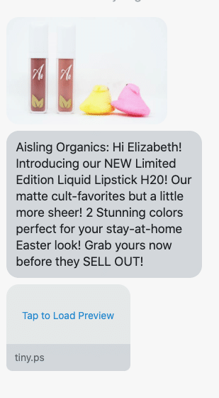 Hi {first_name}! Introducing our NEW Limited Edition Liquid Lipstick H20! Our matte cult-favorites but a little more sheer! 2 Stunning colors perfect for your stay-at-home Easter look! Grab yours now before they SELL OUT! https://aislingorganics.com/collections/lips/products/limited-edition-liquid-lipstick-h20