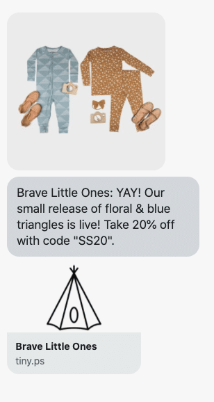 YAY! Our small release of floral & blue triangles is live! Take 20% off with code "SS20". https://bravelittleones.com/discount/SS20?