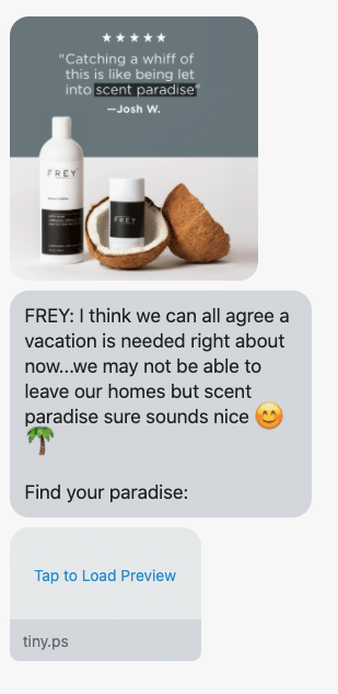 I think we can all agree a vacation is needed right about now...we may not be able to leave our homes but scent paradise sure sounds nice 😊🌴 Find your paradise: https://frey.com/collections/all