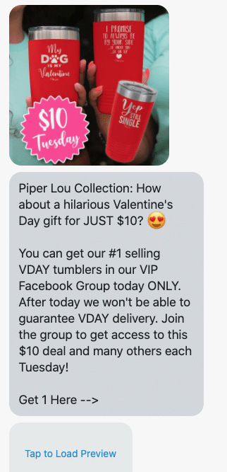How about a hilarious Valentine's Day gift for JUST $10? 😍 You can get our #1 selling VDAY tumblers in our VIP Facebook Group today ONLY. After today we won't be able to guarantee VDAY delivery. Join the group to get access to this $10 deal and many others each Tuesday! Get 1 Here --> https://www.facebook.com/groups/piperloucollectionvip/permalink/2773119172768971/