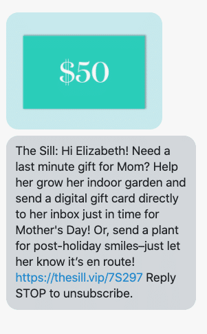 Hi {first_name}! Need a last minute gift for Mom? Help her grow her indoor garden and send a digital gift card directly to her inbox just in time for Mother's Day! Or, send a plant for post-holiday smiles–just let her know it’s en route!