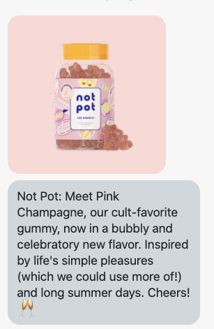 Meet Pink Champagne, our cult-favorite gummy, now in a bubbly and celebratory new flavor. Inspired by life's simple pleasures (which we could use more of!) and long summer days. Cheers! 🥂 https://notpot.com/products/vegan-cbd-gummies-limited?
