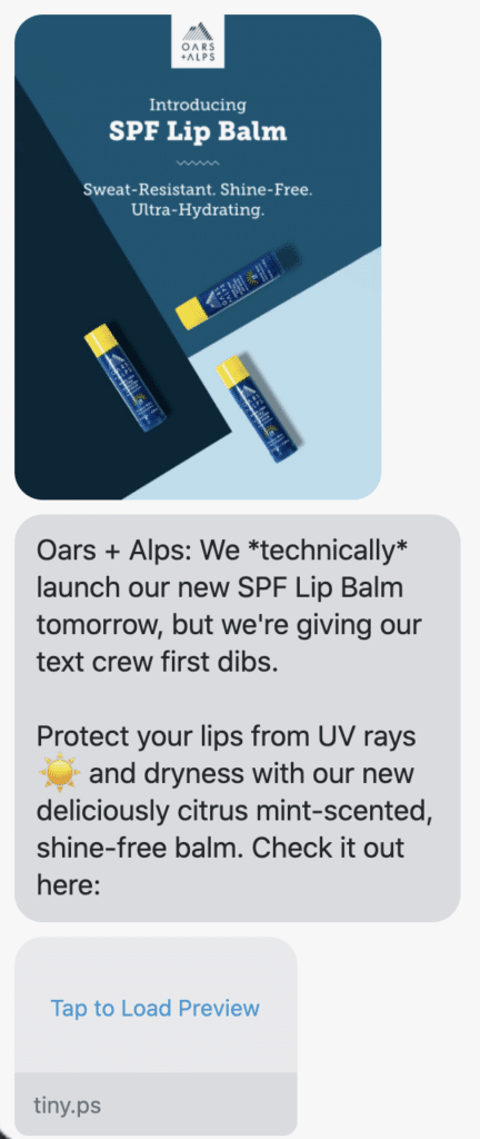 We *technically* launch our new SPF Lip Balm tomorrow, but we're giving our text crew first dibs. Protect your lips from UV rays ☀️ and dryness with our new deliciously citrus mint-scented, shine-free balm. Check it out here: