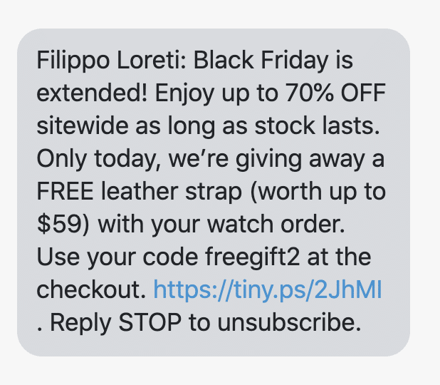 Black Friday is extended! Enjoy up to 70% OFF sitewide as long as stock lasts. Only today, we’re giving away a FREE leather strap (worth up to $59) with your watch order. Use your code freegift2 at the checkout.
