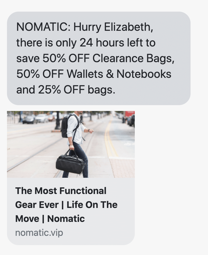 Hurry {first_name}, there is only 24 hours left to save 50% OFF Clearance Bags, 50% OFF Wallets & Notebooks and 25% OFF bags.